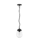 Lampy wiszące pojedyncze - Luces Exclusivas JUCHITAN Zewnętrzna Wisząca IP54 szary i odcienie szarości 1xE27 max 12W LE71501 - produkt 1