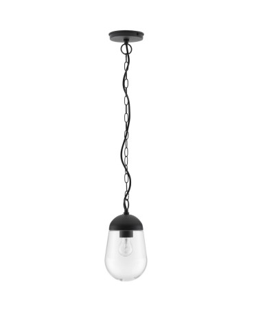 Luces Exclusivas JUCHITAN Outdoor Pendant IP54 grey and shades of grey 1xE27 max 12W LE71501