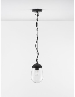 Luces Exclusivas JUCHITAN Outdoor Pendant IP54 grey and shades of grey 1xE27 max 12W LE71501 - product 2