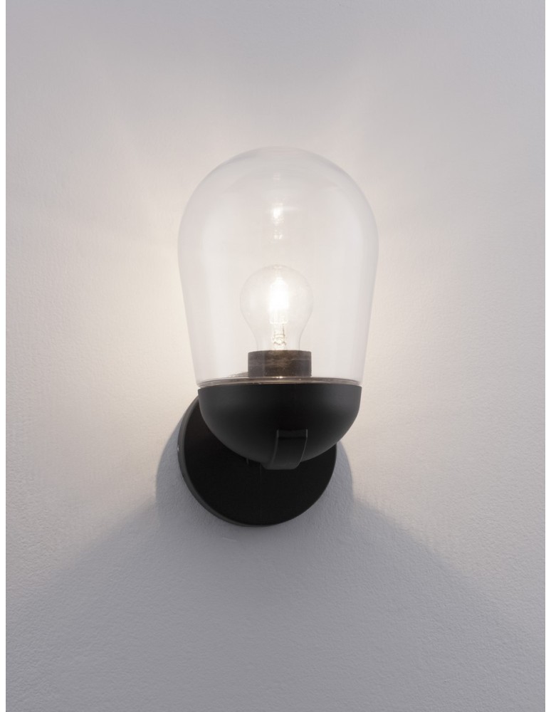 Outdoor wall lamps - Luces Exclusivas JUCHITAN Outdoor Wall Mounted IP54 grey and shades of grey 1xE27 max 12W LE71502 - product kolory-swiatla.pl 3