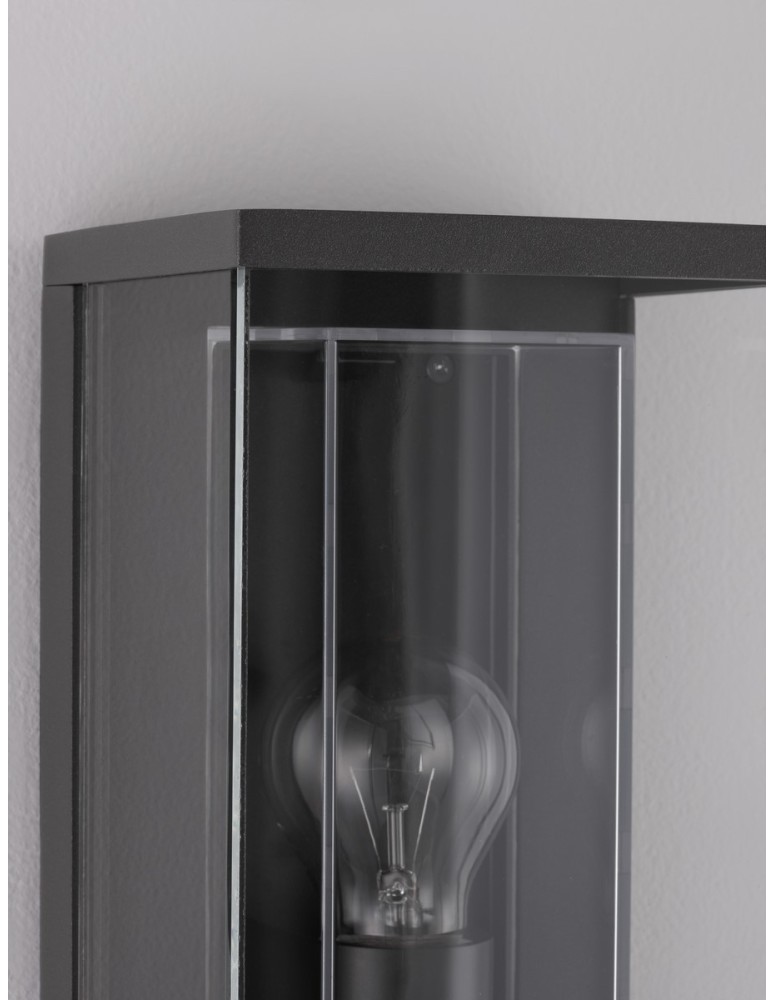 Outdoor wall lamps - Luces Exclusivas CHETUMAL Outdoor Wall Mounted IP65 anthracite 1xE27 max 12W LE71508 - product kolory-swiatla.pl 3