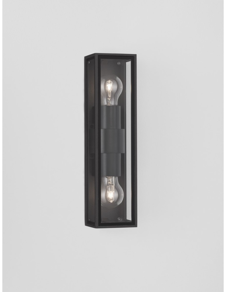Outdoor wall lamps - Luces Exclusivas CHETUMAL Outdoor Wall Mounted IP54 anthracite 2xE27 max 24W LE71510 - product kolory-swiatla.pl 2