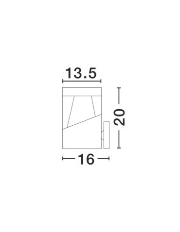 Luces Exclusivas HORMIGUEROS Outdoor Wall Mounted IP54 grey and shades of grey 1xLED max 12W 3000K/4000K LE71571 - product 2