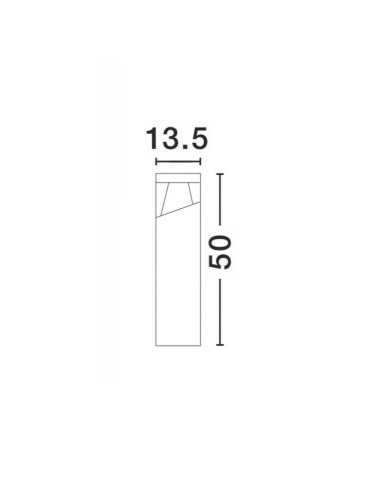 Luces Exclusivas HORMIGUEROS Outdoor Standing IP54 grey and shades of grey 1xLED max 12W 3000K/4000K LE71572 - product 2
