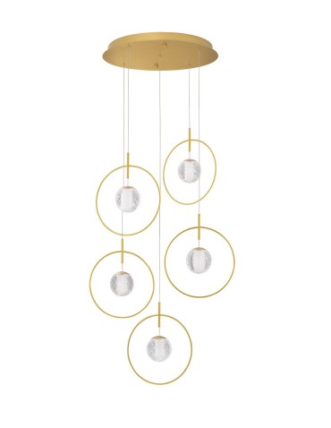 Luces Exclusivas BACATA Pendant Modern Gold and shades of gold 5xLED max 32W 3000K LE43201