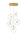 Luces Exclusivas BACATA Pendant Modern Gold and shades of gold 5xLED max 32W 3000K LE43201