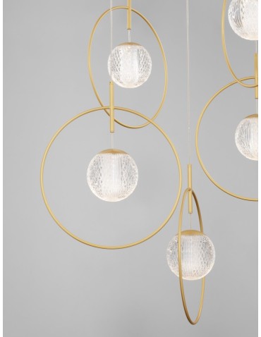 Luces Exclusivas BACATA Pendant Modern Gold and shades of gold 5xLED max 32W 3000K LE43201 - product 2
