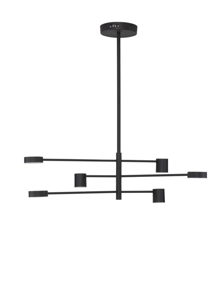 Pendant lamps - Luces Exclusivas ABEL Pendant Modern Black 6xLED max 28W 3000K LE43204 - product kolory-swiatla.pl 1