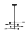 Luces Exclusivas ABEL Pendant Modern Black 8xLED max 40W 3000K LE43205.