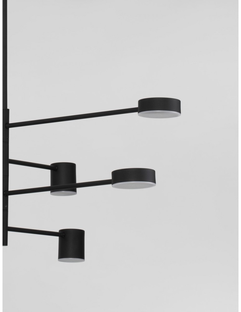 Pendant lamps - Luces Exclusivas ABEL Pendant Modern Black 8xLED max 40W 3000K LE43205. - product kolory-swiatla.pl 2