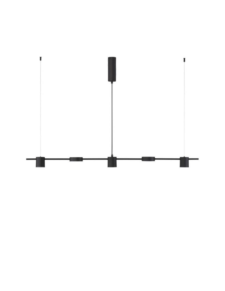 Pendant lamps - Luces Exclusivas ABEL Pendant Modern Black 5xLED max 29W 3000K LE43206 - product kolory-swiatla.pl 1
