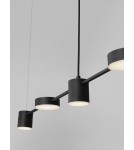 Pendant lamps - Luces Exclusivas ABEL Pendant Modern Black 5xLED max 29W 3000K LE43206 - product 4