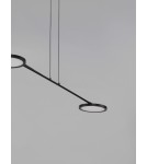 Lampy wiszące - Luces Exclusivas ABOT Wisząca Nowoczesna czarny 2xLED max 19W 3000K LE43207 - produkt 3