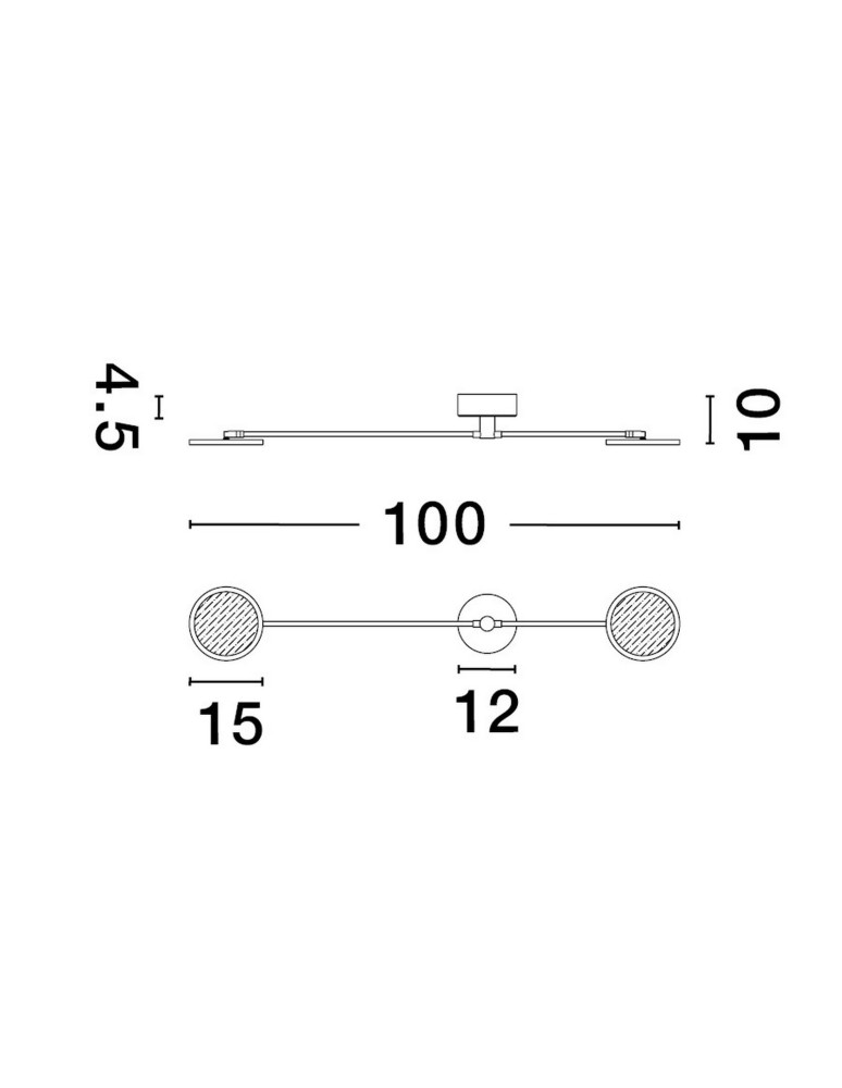 Wall lamps - Luces Exclusivas ABOT Wall-mounted Modern Black 2xLED max 19W 3000K LE43209 - product kolory-swiatla.pl 4