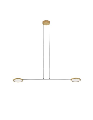 Luces Exclusivas ABOT Pendant Modern Black 2xLED max 19W 3000K LE43210.