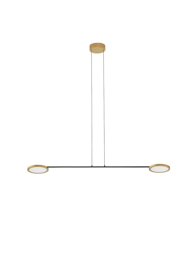 Pendant lamps - Luces Exclusivas ABOT Pendant Modern Black 2xLED max 19W 3000K LE43210. - product kolory-swiatla.pl 1