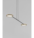 Lampy wiszące - Luces Exclusivas ABOT Wisząca Nowoczesna czarny 2xLED max 19W 3000K LE43210 - produkt 3