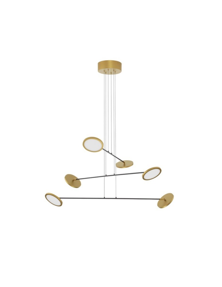 Pendant lamps - Luces Exclusivas ABOT Pendant Modern Black 6xLED max 47W 3000K LE43211 - product kolory-swiatla.pl 1
