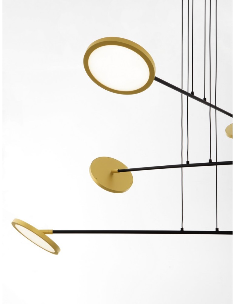 Pendant lamps - Luces Exclusivas ABOT Pendant Modern Black 6xLED max 47W 3000K LE43211 - product kolory-swiatla.pl 3