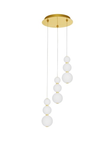 Luces Exclusivas ADAN Pendant Modern Gold and Shades of Gold 3xLED max 23W 3000K LE43214
