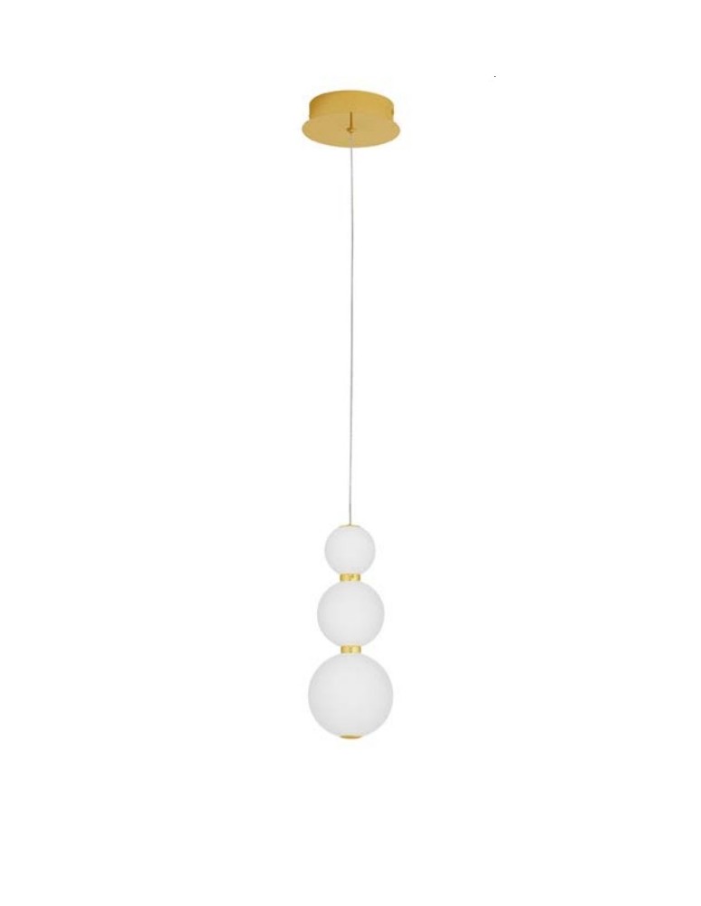 Pendant lamps - Luces Exclusivas ADAN Pendant Modern Gold and shades of gold 1xLED max LE43215 - product kolory-swiatla.pl 1