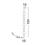 Kinkiety - Luces Exclusivas ADAN Ścienna Nowoczesna złoty i odcienie złota 1xLED max 41W 3000K LE43217 - produkt 2