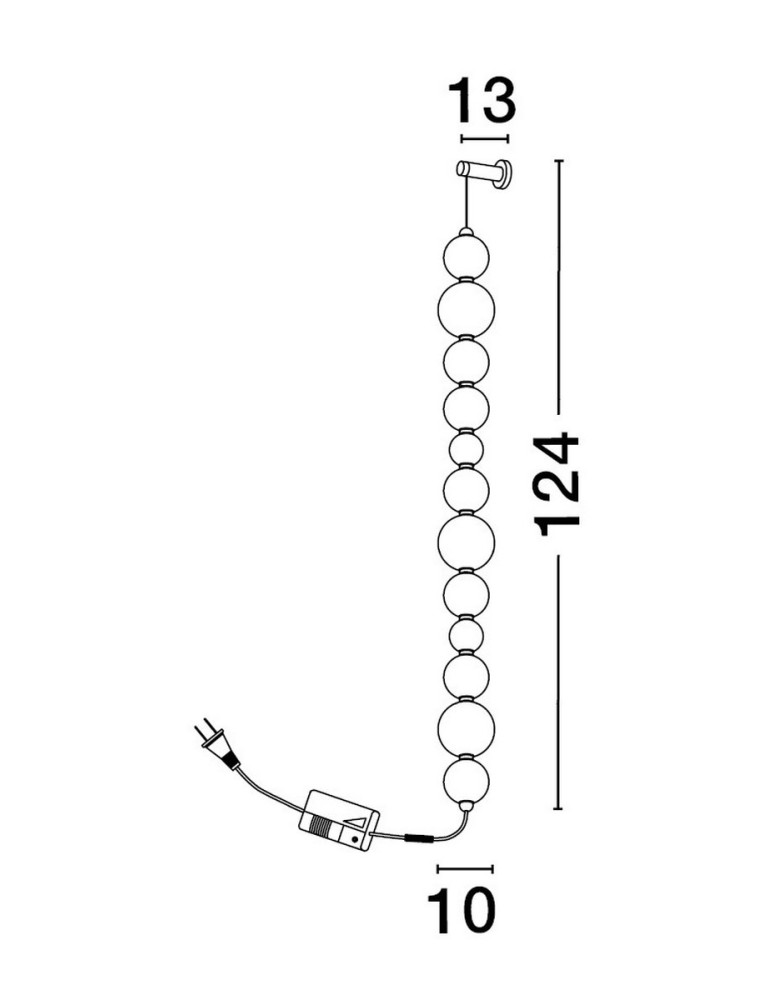 Kinkiety - Luces Exclusivas ADAN Ścienna Nowoczesna złoty i odcienie złota 1xLED max 41W 3000K LE43217 - produkt kolory-swiatla.pl 2