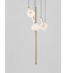 Pendant lamps - Luces Exclusivas AGIL Pendant Modern Gold and Shades of Gold 3xLED max 26W 3000K LE43218 - product 3