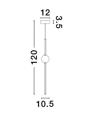 Luces Exclusivas AGIL Wisząca Nowoczesna złoty i odcienie złota 1xLED max 14W 3000K LE43220 - produkt 2