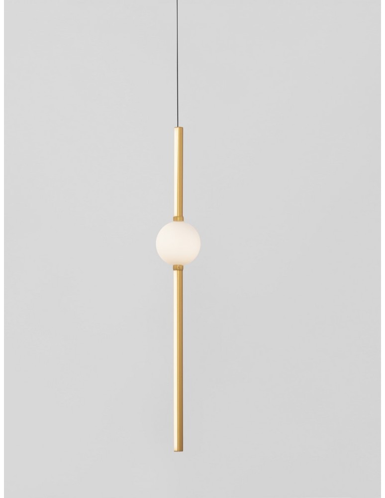 Pendant lamps - Luces Exclusivas AGIL Pendant Modern Gold and shades of gold 1xLED max 14W 3000K LE43220 - product kolory-swiatla.pl 3