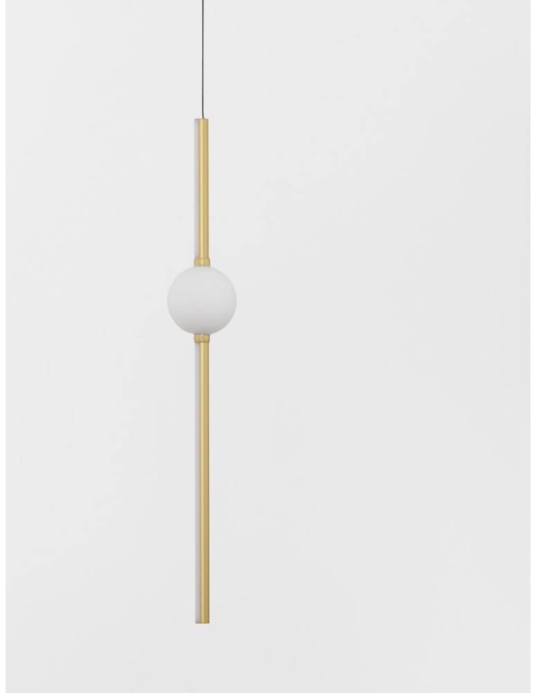 Pendant lamps - Luces Exclusivas AGIL Pendant Modern Gold and shades of gold 1xLED max 14W 3000K LE43220 - product kolory-swiatla.pl 4