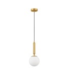 Single pendant lamps - Luces Exclusivas AGRO Pendant Modern Gold and Gold Shades 1xE27 max 12W LE43222 - product 1