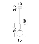 Single pendant lamps - Luces Exclusivas AGRO Pendant Modern Gold and Gold Shades 1xE27 max 12W LE43222 - product 2