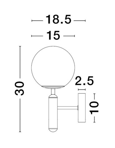 Luces Exclusivas AGRO Wisząca Nowoczesna złoty i odcienie złota 1xE27 max 12W LE43224 - produkt 2