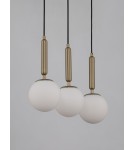 Pendant lamps - Luces Exclusivas AGRO Pendant Modern Black 3xE27 max 12W LE43225 - product 2