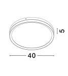 Ceiling lamps - Luces Exclusivas BANE Modern Ceiling Black 1xLED max 31W 3000K LE43228 - product 3