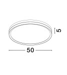 Ceiling lamps - Luces Exclusivas BANE Modern Ceiling Black 1xLED max 37W 3000K LE43229 - product 2