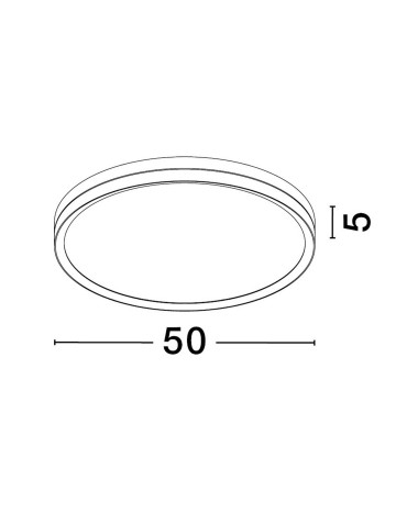 Luces Exclusivas BANE Sufitowa Nowoczesna czarny 1xLED max 37W 3000K LE43229 - produkt 2