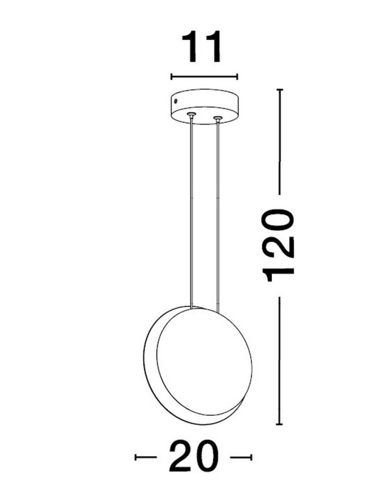 Lampy wiszące - Luces Exclusivas BACA Wisząca Nowoczesna czarny 1xLED max 7W 3000K LE43230 - produkt kolory-swiatla.pl 4