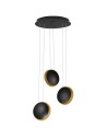 Luces Exclusivas BACA Pendant Modern Black 3xLED max 18W 3000K LE43231