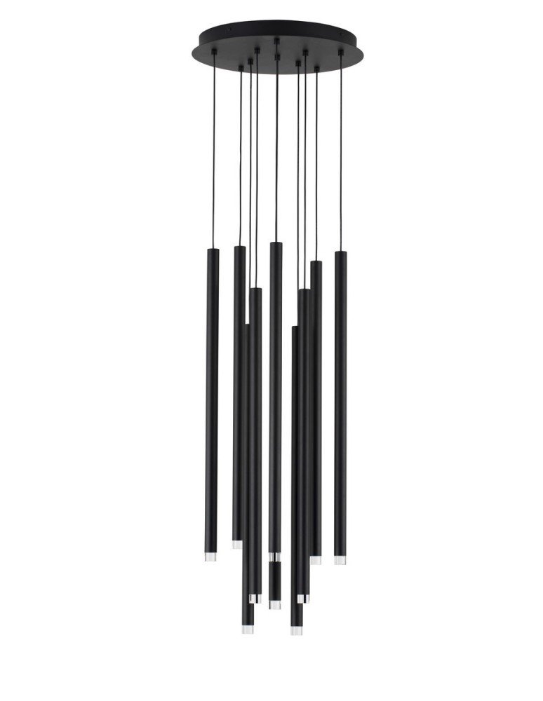 Pendant lamps - Luces Exclusivas BALA Pendant Modern Black 10xLED max 61W 3000K LE43233 - product kolory-swiatla.pl 1