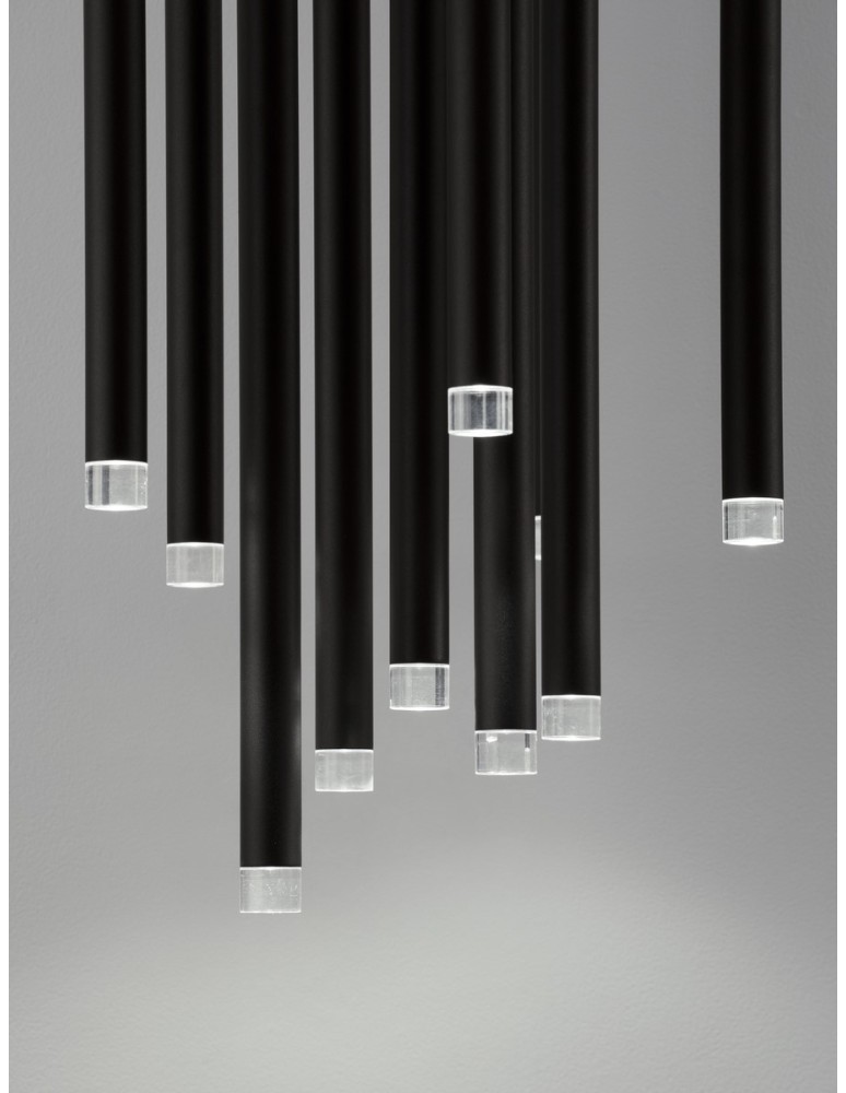 Pendant lamps - Luces Exclusivas BALA Pendant Modern Black 10xLED max 61W 3000K LE43233 - product kolory-swiatla.pl 2