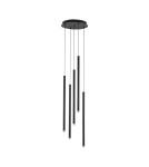 Pendant lamps - Luces Exclusivas BALA Pendant Modern Black 5xLED max 27W 3000K LE43234. - product 1