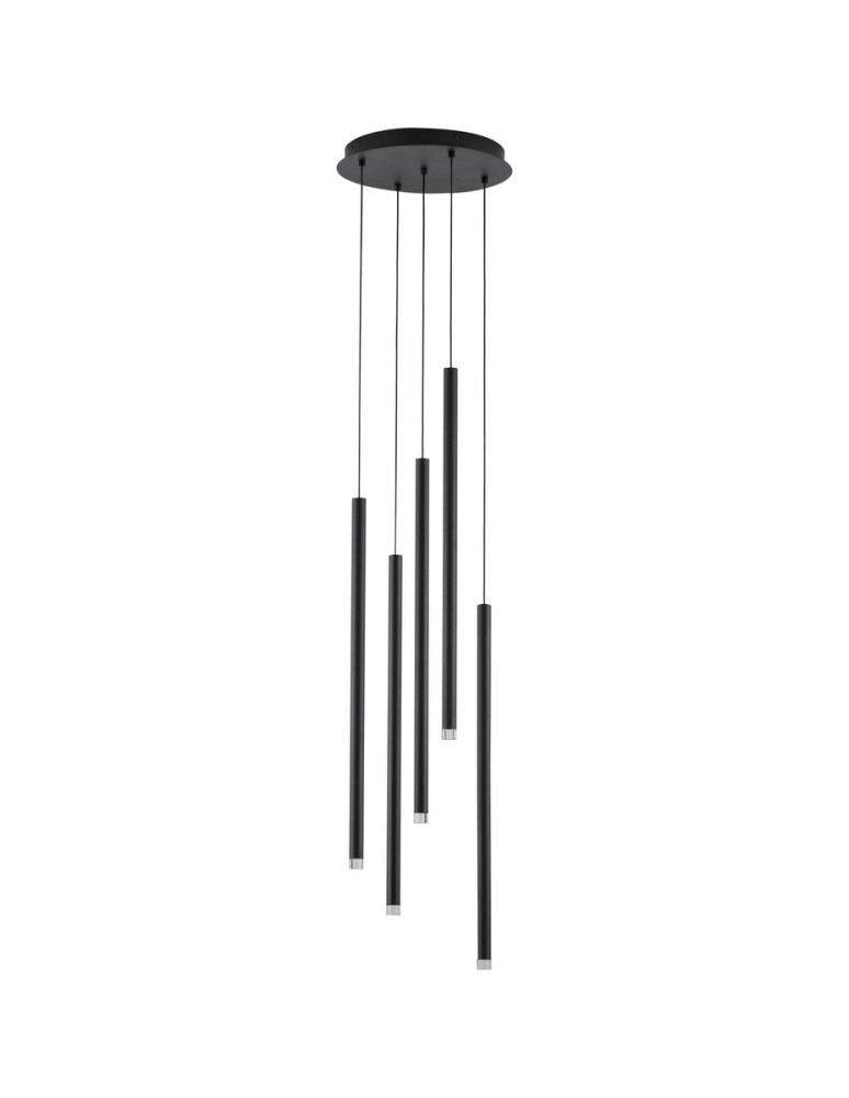 Pendant lamps - Luces Exclusivas BALA Pendant Modern Black 5xLED max 27W 3000K LE43234. - product kolory-swiatla.pl 1