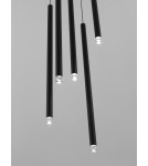 Pendant lamps - Luces Exclusivas BALA Pendant Modern Black 5xLED max 27W 3000K LE43234. - product 2