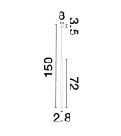 Pendant lamps - Luces Exclusivas BALA Pendant Modern Black 1xLED max 6W 3000K LE43236 - product 2