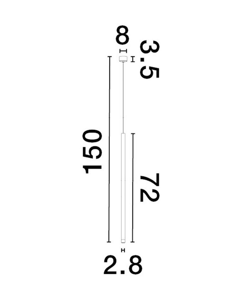 Pendant lamps - Luces Exclusivas BALA Pendant Modern Black 1xLED max 6W 3000K LE43236 - product kolory-swiatla.pl 2