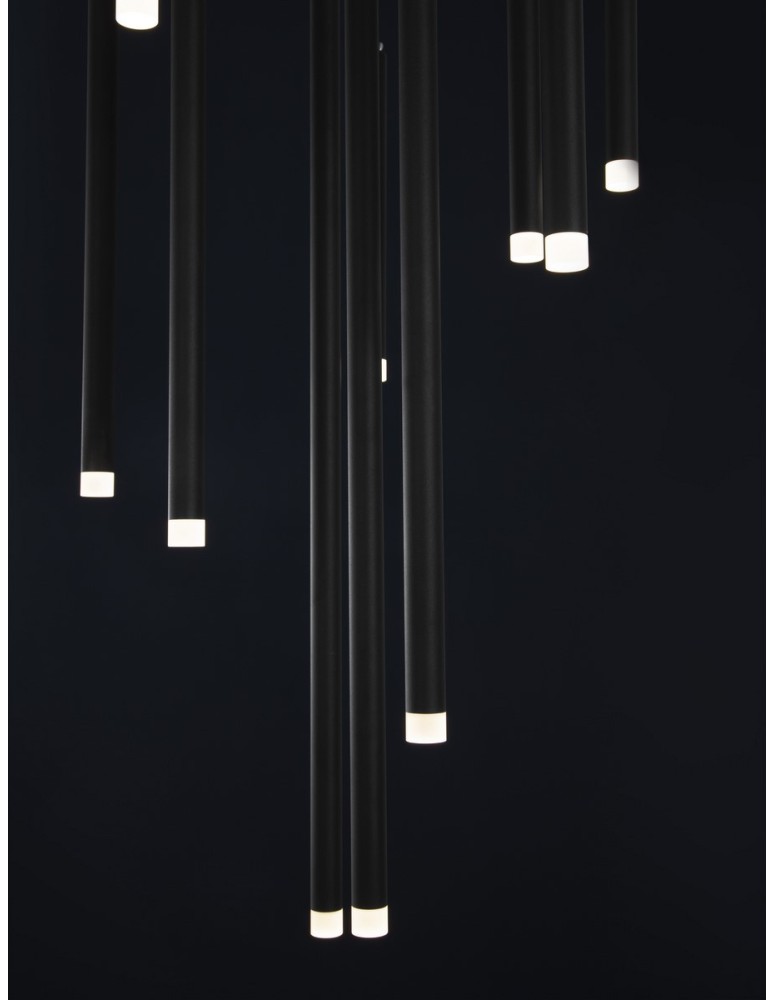 Pendant lamps - Luces Exclusivas TORREON Pendant Modern Black 10xLED max 26W 3000K LE43238 - product kolory-swiatla.pl 3