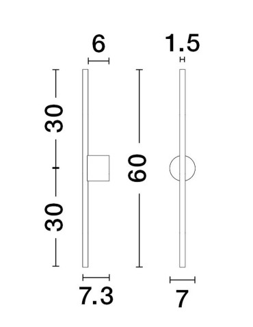 Luces Exclusivas TUNJA Wall-mounted Modern Black 1xLED max 10W 3000K LE43240 - product 2