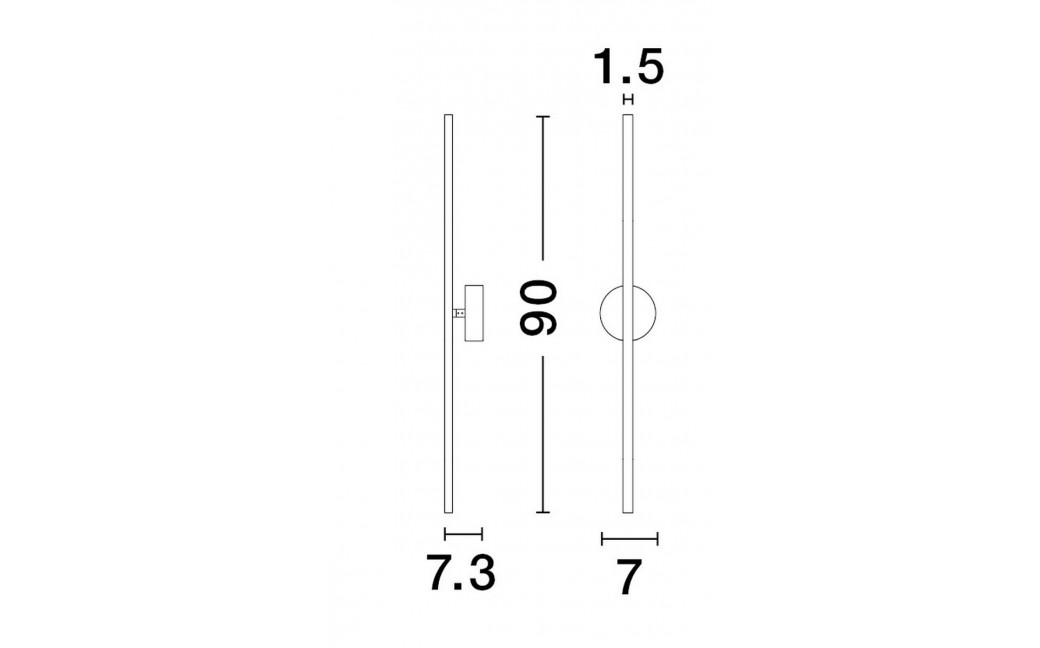 Luces Exclusivas TUNJA Ścienna Łazienkowa IP44 czarny 1xLED max 15W 3000K LE43241